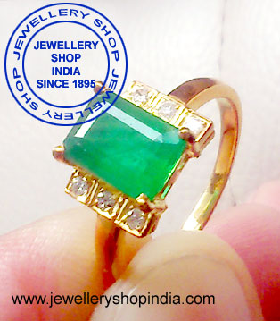 Emerlad Gemstone Ring Designs for Girls