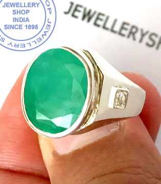 Jewellery Design Emerald Gemstone Ring