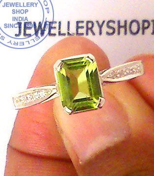Jewellery Design Peridot Gemstone Ring