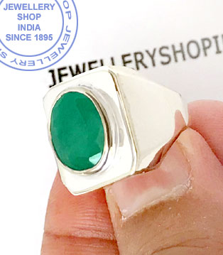 Jewellery Design Panna Gemstone Ring