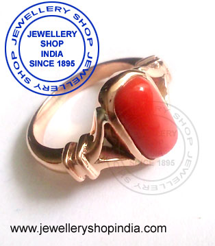 Red Coral Birthstone Gemstone Ring Design