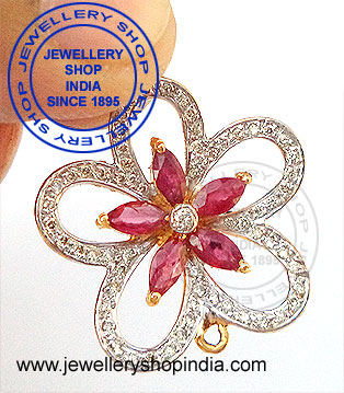 Natural Diamond Ring with Ruby Gemstone Designs