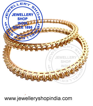 Gold Bangles Designs in Emerald Ruby Sapphire