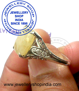 Pukhraj Gemstone Birthstone Ring Designs