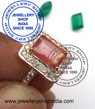 Ruby Diamond Gemstone Ring Design