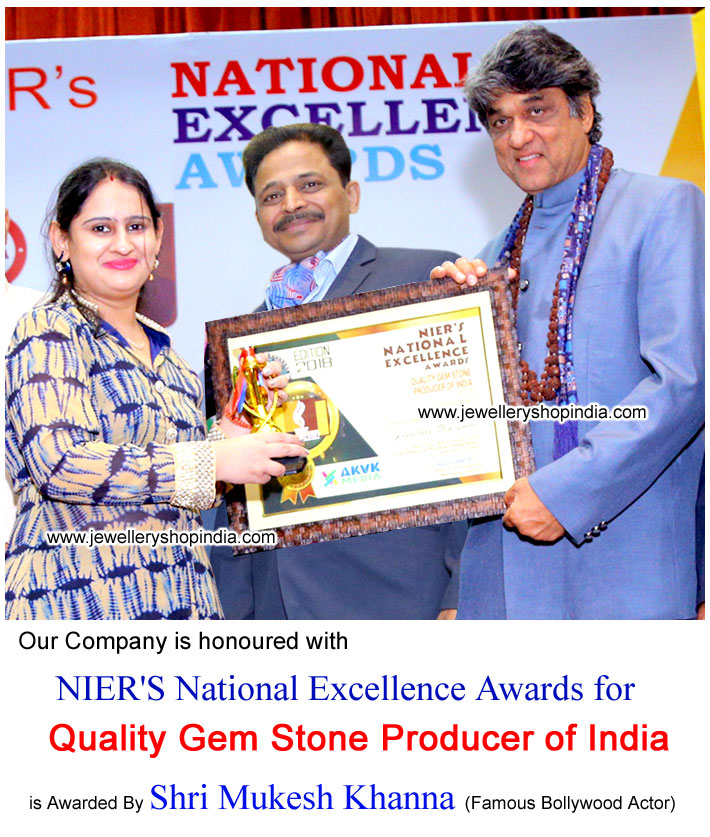 Jewellery Shop India awarded by National Excellence Awards by Mukesh Khanna Famous Bollywood Actor