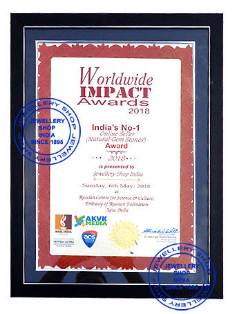 Jewellery Shop India worldwide impact award 2018
