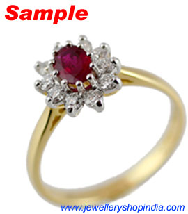 Ring Designs in Ruby Gemstone, Ladies Ring Designs, Ruby Ring Designs