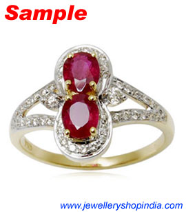 Ring Designs in Ruby Gemstone, Ladies Ring Designs, Ruby Ring Designs