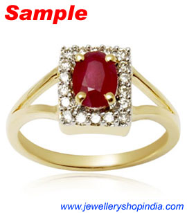 Ring Designs in Ruby Gemstone, Ladies Ring Designs, Ruby Ring Designs