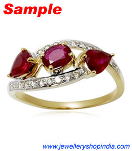 Ring Designs in Ruby Gemstone, Ladies Ring Designs, Ruby Ring Designs