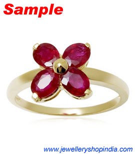 Ring Designs in Ruby Gemstone, Ladies Ring Designs, Ruby Ring Designs