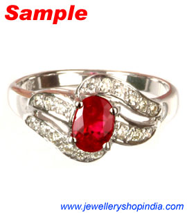 Ring Designs in Ruby Gemstone, Ladies Ring Designs, Ruby Ring Designs