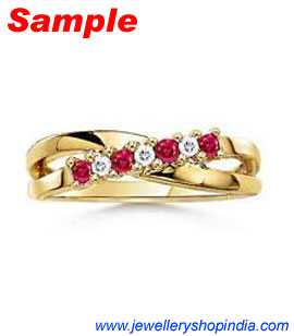 Ring Designs in Ruby Gemstone, Ladies Ring Designs, Ruby Ring Designs