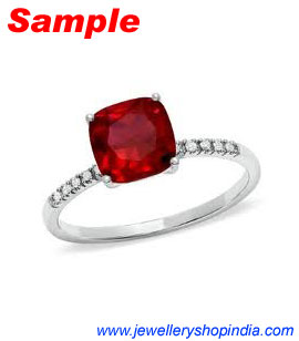 Ring Designs in Ruby Gemstone, Ladies Ring Designs, Ruby Ring Designs