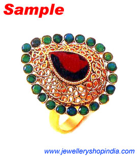 Ruby and Emerald Gemstone  RIng Design