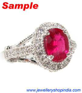 Ring Designs in Ruby Gemstone, Ladies Ring Designs, Ruby Ring Designs