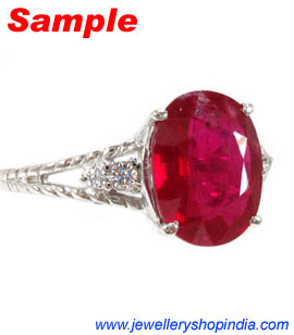 Ring Designs in Ruby Gemstone, Ladies Ring Designs, Ruby Ring Designs