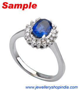 Blue Sapphire Gemstone Neelam Ring Designs