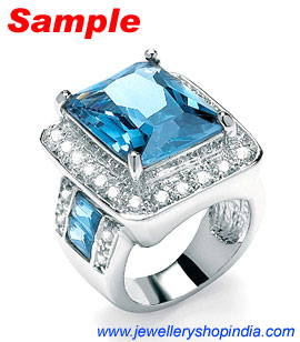 Blue Topaz Gemstone Ring Designs