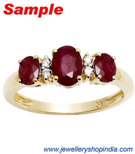 Ring Designs in Ruby Gemstone, Ladies Ring Designs, Ruby Ring Designs