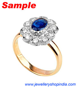 Blue Sapphire Gemstone Neelam Ring Designs