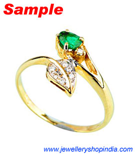 Ring Designs in Emerald Gemstone, Ladies Ring Designs, Emerald Ring Designs