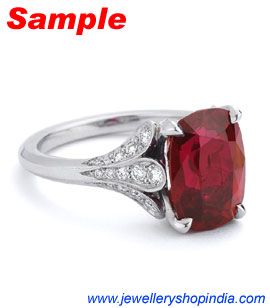 Ring Designs in Ruby Gemstone, Ladies Ring Designs, Ruby Ring Designs