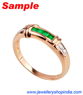 Ring Designs in Emerald Gemstone, Ladies Ring Designs, Emerald Ring Designs