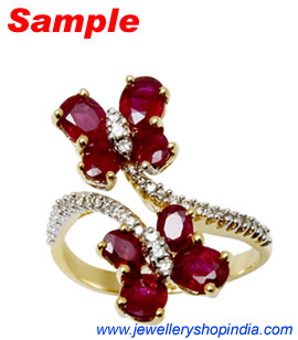 Ring Designs in Ruby Gemstone, Ladies Ring Designs, Ruby Ring Designs