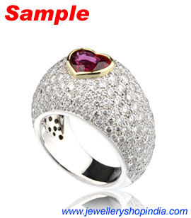 Ring Designs in Ruby Gemstone, Ladies Ring Designs, Ruby Ring Designs