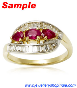 Ring Designs in Ruby Gemstone, Ladies Ring Designs, Ruby Ring Designs