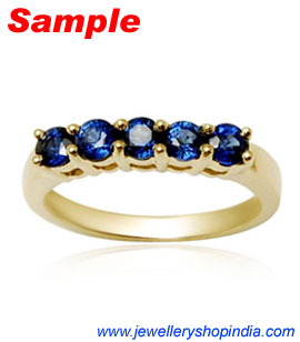 Blue Sapphire Gemstone Neelam Ring Designs