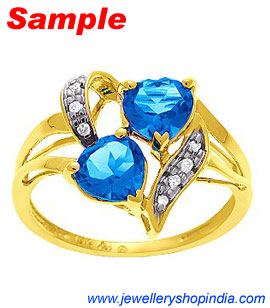 Blue Sapphire Gemstone Neelam Ring Designs