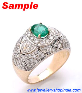 Ring Designs in Emerald Gemstone, Ladies Ring Designs, Emerald Ring Designs