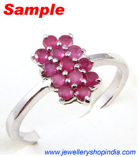 Ring Designs in Ruby Gemstone, Ladies Ring Designs, Ruby Ring Designs