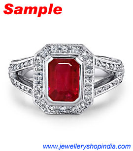 Ring Designs in Ruby Gemstone, Ladies Ring Designs, Ruby Ring Designs