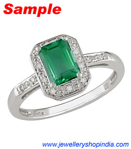 Ring Designs in Emerald Gemstone, Ladies Ring Designs, Emerald Ring Designs