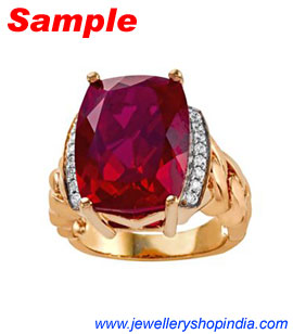 Ring Designs in Ruby Gemstone, Ladies Ring Designs, Ruby Ring Designs