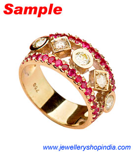 Ring Designs in Ruby Gemstone, Ladies Ring Designs, Ruby Ring Designs