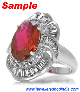 Ring Designs in Ruby Gemstone, Ladies Ring Designs, Ruby Ring Designs