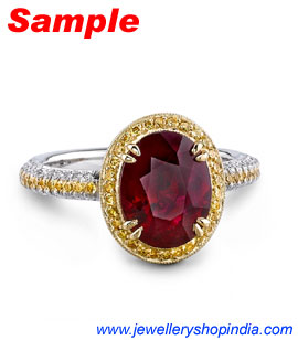 Gemstone Ring Designs Emerald Panna Ruby Diamond Ring Designs