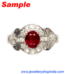 Ring Designs in Ruby Gemstone, Ladies Ring Designs, Ruby Ring Designs