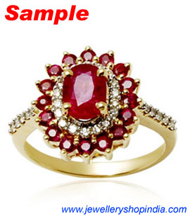 Ring Designs in Ruby Gemstone, Ladies Ring Designs, Ruby Ring Designs