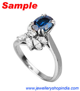 Blue Sapphire Gemstone Neelam Ring Designs