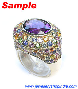 Amethyst Gemstone Ring Design