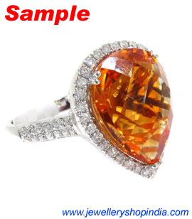 Citrine Gemstone Golden Topaz Ring Designs