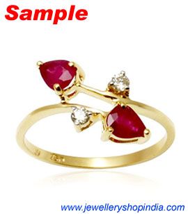 Ring Designs in Ruby Gemstone, Ladies Ring Designs, Ruby Ring Designs